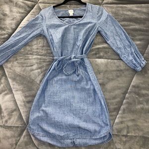 J. Crew Denim Midi Dress